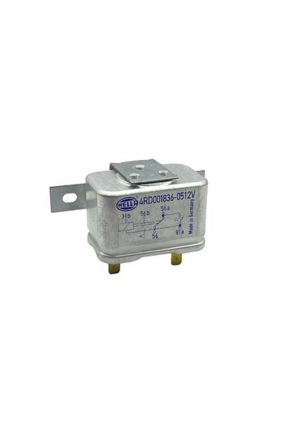 Hella 12V FAR RÖLESİ 5 UÇLU (ÇİFT PLATİN) (KALICI) (31b-56-56a-56b-81a) - 4RD...