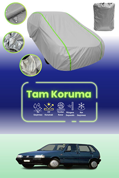 Dokaca Neo غطاء حماية للسيارة باللون الرمادي النيون قماش مجدّل فيات أونو 5 أب...