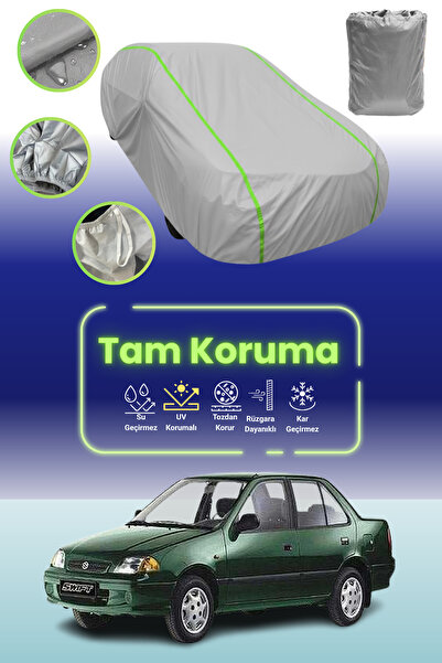 Dokaca Neo غطاء حماية للسيارة باللون الرمادي النيون قماش مجدّل سوزوكي سويفت س...