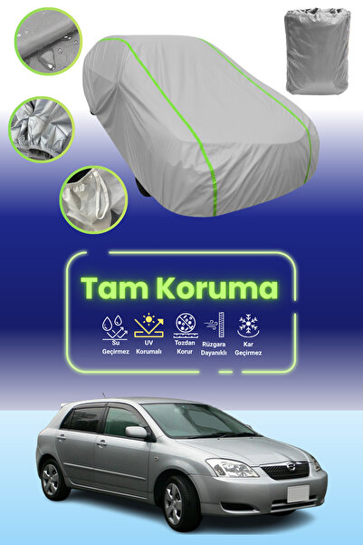 Dokaca Neo غطاء حماية للسيارة من قماش السيارة باللون الرمادي النيون قماش مجدّل متوافق مع تويوتا كورولا رانكس