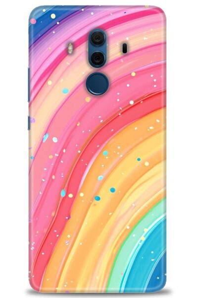 Rulet Aksesuar غطاء متوافق مع هاتف هواوي ميت 10 برو HD مطبوع - غطاء سيليكون م...