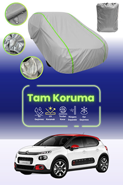 Dokaca Neo غطاء حماية للسيارة من القماش الرمادي النيون قماش مجدّل متوافق مع س...