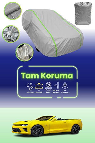 Dokaca Neo غطاء حماية للسيارة متوافق مع سيارة شيفروليه كامارو قماش مجدّل رماد...