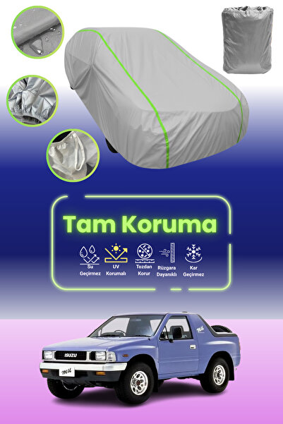 Dokaca Neo غطاء حماية للسيارة من القماش الرمادي النيون قماش مجدّل متوافق مع إ...