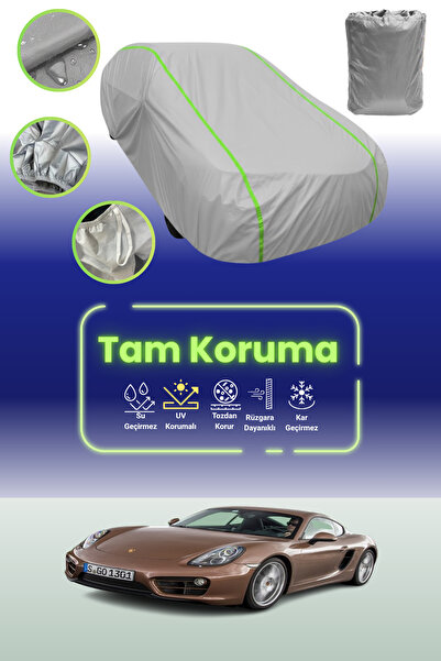 Dokaca Neo غطاء حماية للسيارة باللون الرمادي النيون قماش مجدّل بورش كايمان إس...