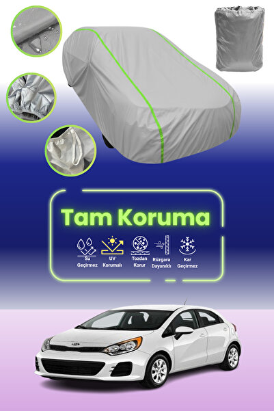 Dokaca Neo غطاء حماية للسيارة باللون الرمادي النيون قماش مجدّل كيا ريو 4 هاتش...