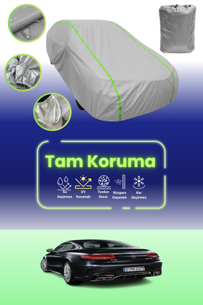 Dokaca Neo غطاء حماية للسيارة باللون الرمادي النيون قماش مجدّل مرسيدس S 65 كو...