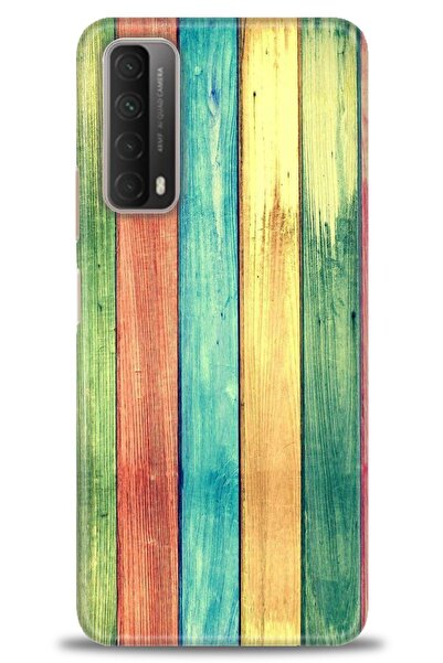 Rulet Aksesuar غطاء متوافق مع هاتف هواوي بي سمارت 2021 HD مطبوع - غطاء سيليكو...