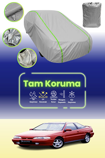 Dokaca Neo غطاء حماية للسيارة باللون الرمادي النيون قماش مجدّل متوافق مع سيار...