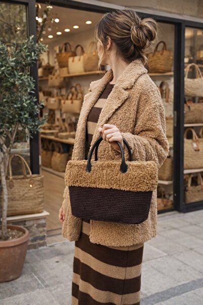 Ömay Tasarım El Örgüsü Makrome Kadın Çanta – Doğal & Şık Tasarım
