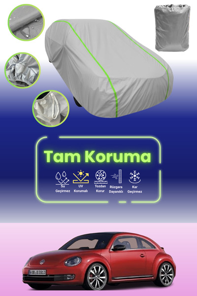 Dokaca Neo غطاء حماية من القماش للسيارة باللون الرمادي النيون قماش مجدّل فولك...