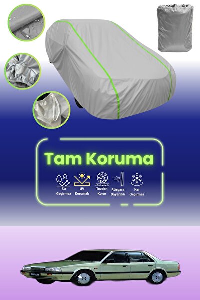 Dokaca Neo غطاء حماية للسيارة باللون الرمادي النيون قماش مجدّل مازدا 626 2 ها...