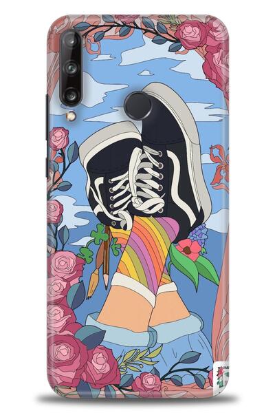 Rulet Aksesuar حافظة متوافقة مع هاتف هواوي P40 Lite E + واقي شاشة سيراميك غير...