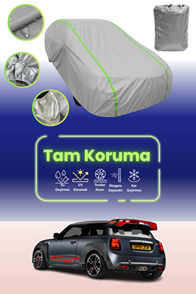 Dokaca Neo غطاء حماية للسيارة باللون الرمادي النيون قماش مجدّل ميني كوبر جون ...