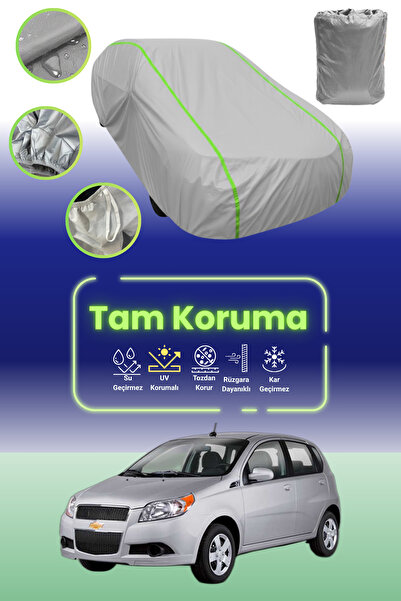 Dokaca Neo غطاء حماية للسيارة من القماش الرمادي اللامع قماش مجدّل شيفروليه أف...