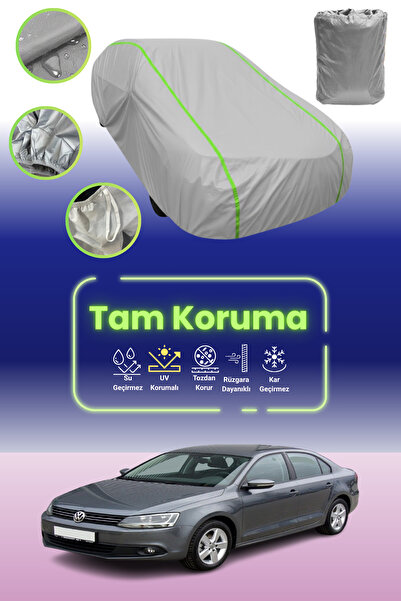 Dokaca Neo غطاء حماية من القماش للسيارة باللون الرمادي النيون قماش مجدّل فولكس فاجن جيتا 2005 - 2011