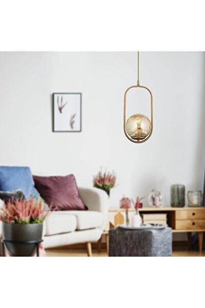 HubRom LORIN 3537-01-01-FRR Πολυέλαιος Αντίκα-Καφέ 17x100 cm 1xE27 Μέγ. 60W