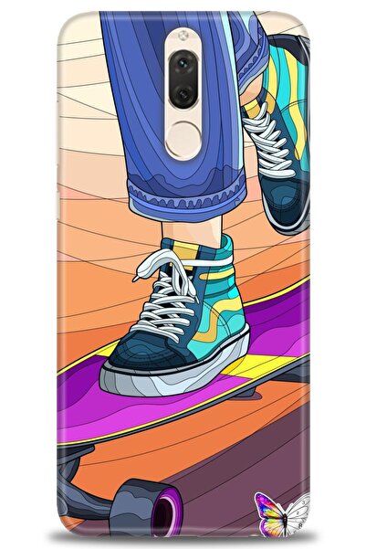 Rulet Aksesuar غطاء متوافق مع هاتف هواوي ميت 10 لايت HD مطبوع - غطاء سيليكون ...