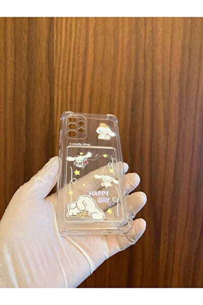 Newon Samsung Galaxy A52 Cinnamoroll Printed Silicone Phone Case with Card Holder