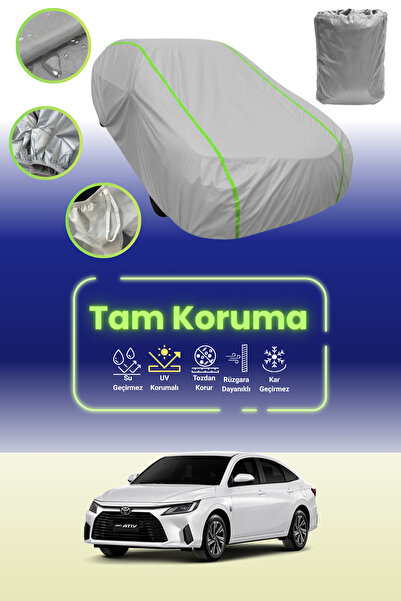 Dokaca Neo غطاء حماية للسيارة من القماش الرمادي النيون قماش مجدّل متوافق مع س...