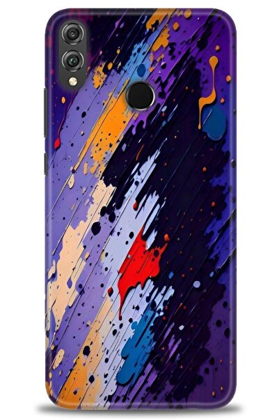 Rulet Aksesuar غطاء متوافق مع هاتف هواوي هونر 8X HD مطبوع - غطاء سيليكون مصمم...