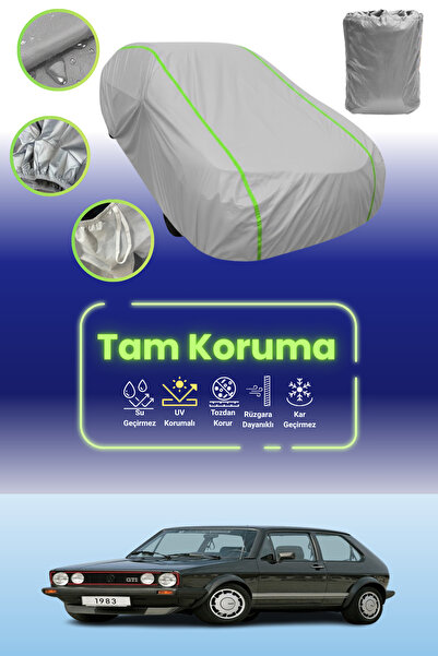 Dokaca Neo غطاء حماية للسيارة باللون الرمادي النيون قماش مجدّل فولكس فاجن جول...