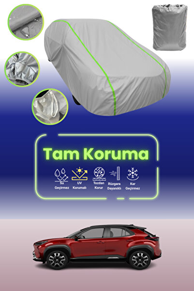 Dokaca Neo غطاء حماية للسيارة من القماش الرمادي النيون قماش مجدّل متوافق مع س...