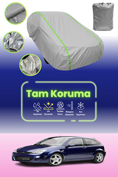 Dokaca Neo غطاء حماية للسيارة باللون الرمادي النيون قماش مجدّل فورد فوكس آر إ...