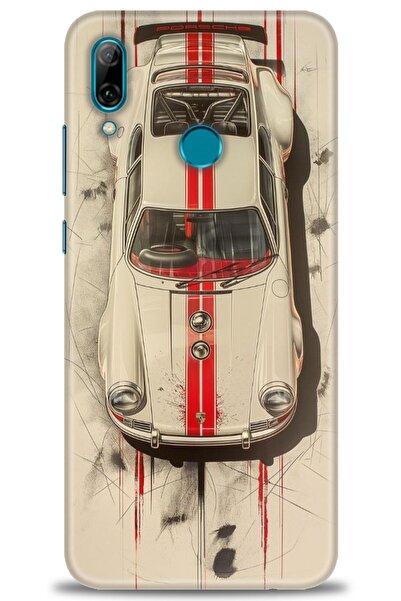 Rulet Aksesuar حافظة متوافقة مع هاتف هواوي بي سمارت 2019 HD مطبوع + واقي شاشة...