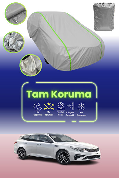 Dokaca Neo غطاء حماية للسيارة باللون الرمادي النيون قماش مجدّل متوافق مع سيار...