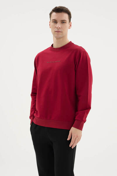 KLY طقم بيجامة رجالي من القطن بنسبة 95% للموسم الجديد بتصميم أنيق وياقة دائرية