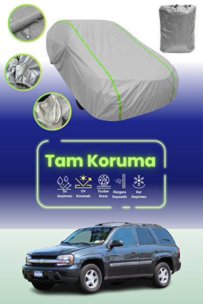 Dokaca Neo غطاء حماية للسيارة من القماش الرمادي اللامع قماش مجدّل شيفروليه تريل بليزر 1 متوافق مع غطاء حماية السيارة من القماش