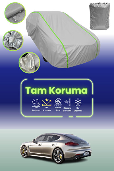 Dokaca Neo غطاء حماية للسيارة باللون الرمادي النيون قماش مجدّل لسيارة بورش با...