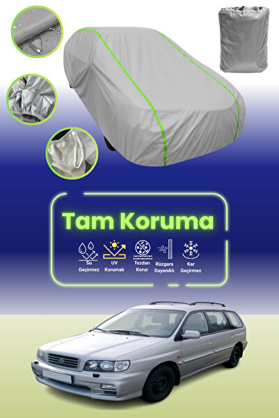 Dokaca Neo غطاء حماية للسيارة باللون الرمادي النيون قماش مجدّل كيا جويس 1999 - 2003 متوافق مع غطاء حماية السيارة