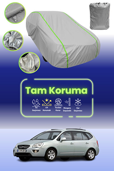 Dokaca Neo غطاء حماية للسيارة باللون الرمادي النيون قماش مجدّل متوافق مع سيارة كيا كارينز 2008 - 2013