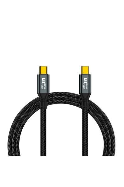 PRESTIGE CHARGE Cablu USB-C 3.2 100W, Transfer 20Gbps & Video 4K@60Hz, PD 3.0, Laptop, Tableta, Telefon, 2m, Negru