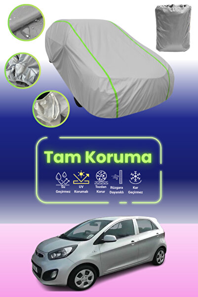 Dokaca Neo غطاء حماية للسيارة باللون الرمادي النيون قماش مجدّل كيا بيكانتو - ...