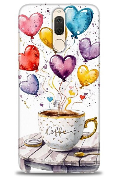 Rulet Aksesuar غطاء متوافق مع هاتف هواوي ميت 10 لايت HD مطبوع - غطاء سيليكون ...