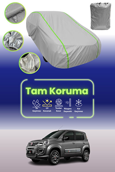 Dokaca Neo غطاء حماية للسيارة باللون الرمادي النيون قماش مجدّل متوافق مع سيار...