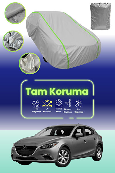 Dokaca Neo غطاء حماية للسيارة باللون الرمادي النيون قماش مجدّل مازدا 3 1 هاتش...