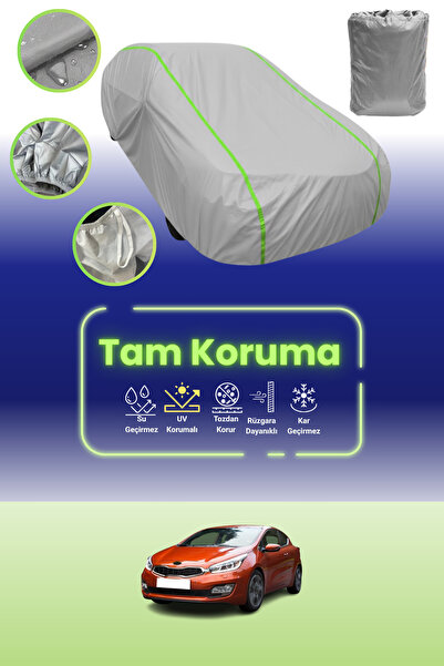 Dokaca Neo غطاء حماية للسيارة باللون الرمادي النيون قماش مجدّل متوافق مع سيار...