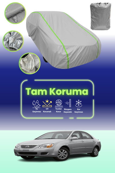 Dokaca Neo غطاء حماية للسيارة باللون الرمادي النيون قماش مجدّل كيا سيراتو / س...