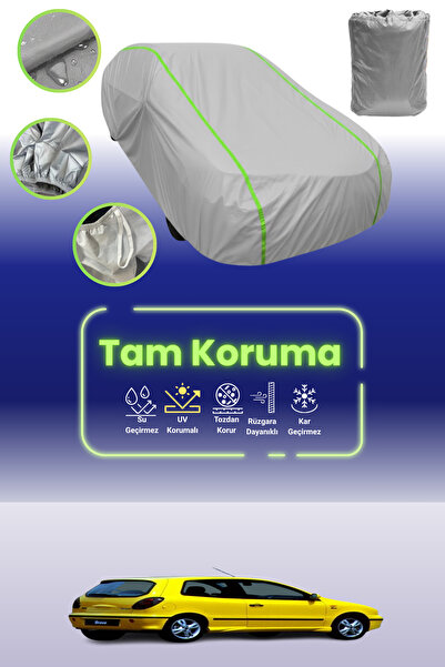 Dokaca Neo غطاء حماية للسيارة باللون الرمادي النيون قماش مجدّل فيات برافا 199...