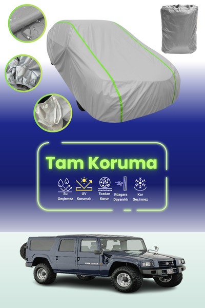 Dokaca Neo غطاء حماية للسيارة من قماش السيارة باللون الرمادي النيون قماش مجدّ...