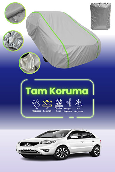 Dokaca Neo غطاء حماية للسيارة باللون الرمادي النيون قماش مجدّل متوافق مع سيارة رينو كوليوس 2011 - 2013