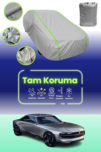 Dokaca Neo Gray Neon Corded Fabric Peugeot E-Legend Concept Compatible Car Ta...