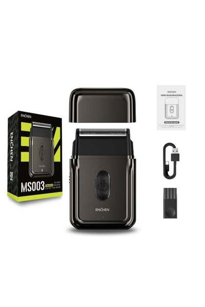 Enchen ماكينة حلاقة MS003 للرجال، ماكينة حلاقة كهربائية صغيرة الحجم مع أداة ت...