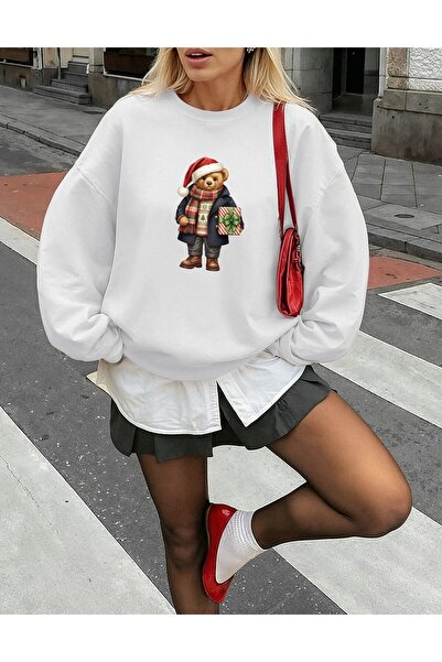 Jose Clothing Teddy Bear Printed Organic Cotton Sweatshirt