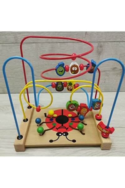 Toy Labirint pentru degete „Buburuza” – Jucărie educativă, tablă de lucru pen...