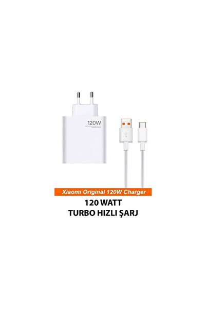 JNUOBI Xiaomi Redmi Samsung Uyumlu 120w Type-C Süper Hızlı Şarj Aleti Cihazı Seti 120wat